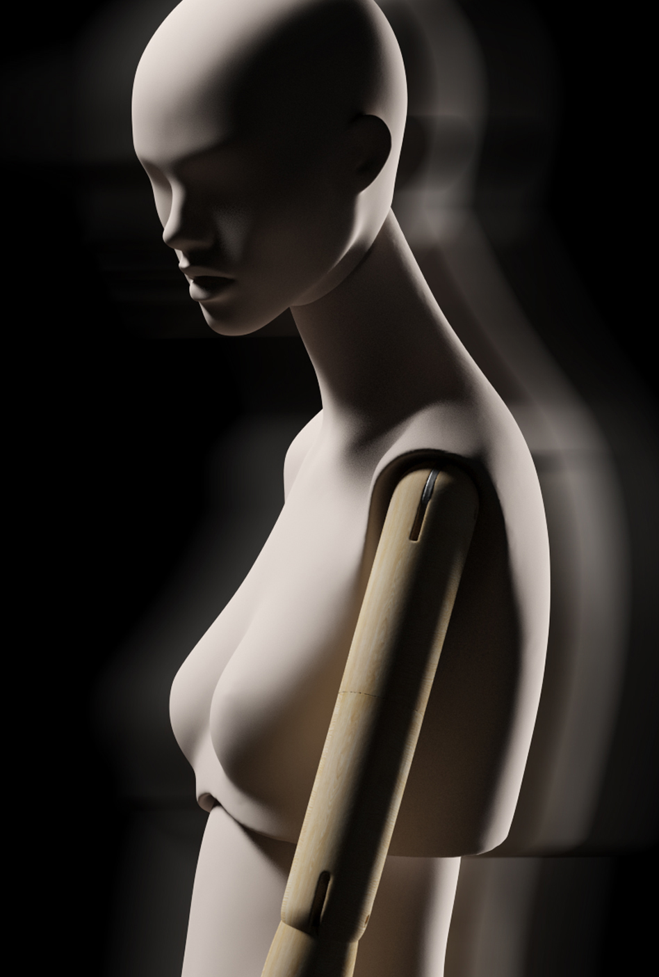 abstract female mannequin